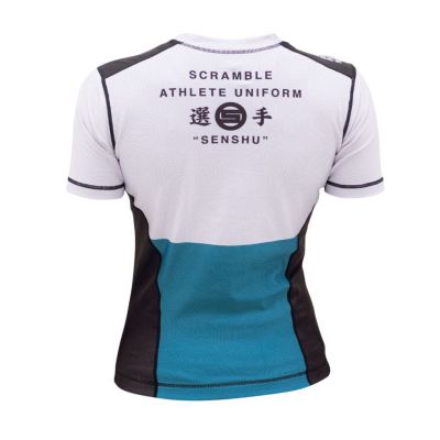 Scramble Female Senshu Rashguard Blanco-Azul