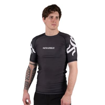 Scramble Glyph Rashguard Schwarz