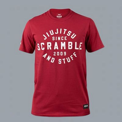 Scramble Jiu Jitsu And Stuff Surf Tee Red
