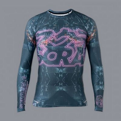 Scramble Kneeon Rashguard Schwarz