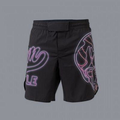 Scramble Kneeon Shorts Fekete-Lila