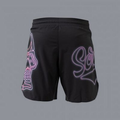 Scramble Kneeon Shorts Noir-Violet