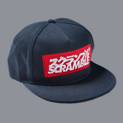 Scramble Logo Cap Navy Blue-Red
