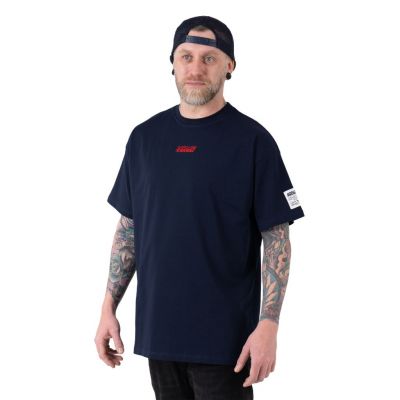 Scramble Logo Oversized Tee Azul Marino