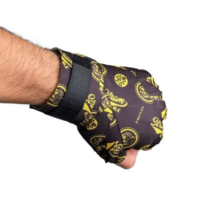 Scramble Logotype Handwraps Svart-Gul