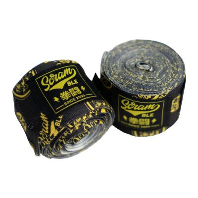 Scramble Logotype Handwraps Preto-Amarelo