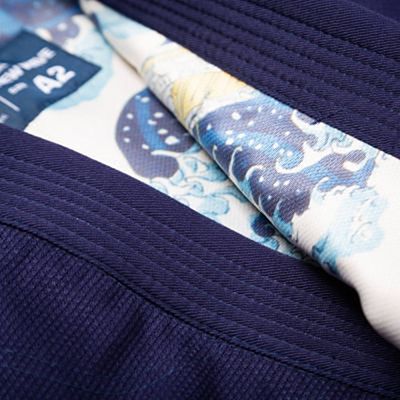 Scramble New Wave Jiu Jitsu Kimono Azul Marinho