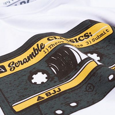 Scramble Old School T-Shirt Blanc