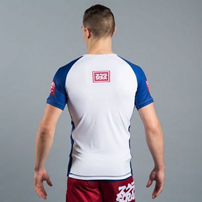 Scramble RWB Rashguard Bianco-Blu