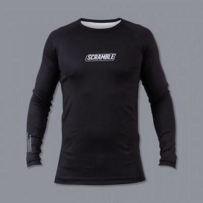 Scramble 3d Logo Rashguard Negro