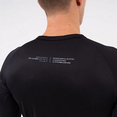 Scramble 3d Logo Rashguard Schwarz