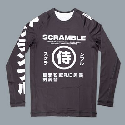 Scramble Shadows V2 LS Rashguard Schwarz