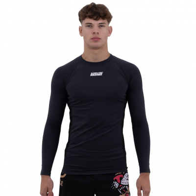 Scramble SHINOBI COMPRESSION TOP LONG SLEEVE Negro