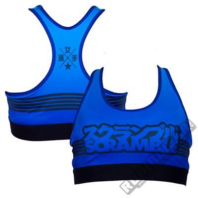 Scramble Sports Bra Azul-Negro