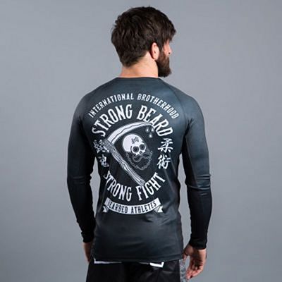 Scramble Strong Beard LS Rashguard Svart