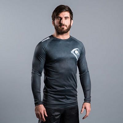 Scramble Strong Beard LS Rashguard Schwarz