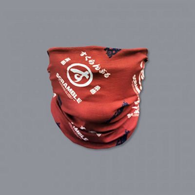 Scramble Vagabond Mask Scarf Logos Double Pack Azul-Rojo