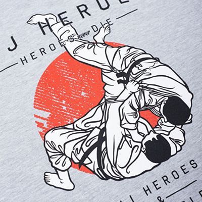 Scramble X BJJ Heroes Tee Gris