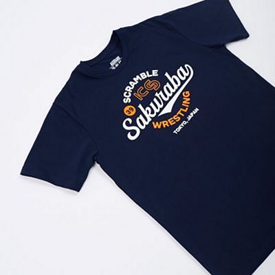 Scramble X KS Wrestling Tee Bleu Marine