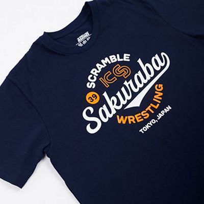 Scramble X KS Wrestling Tee Bleu Marine