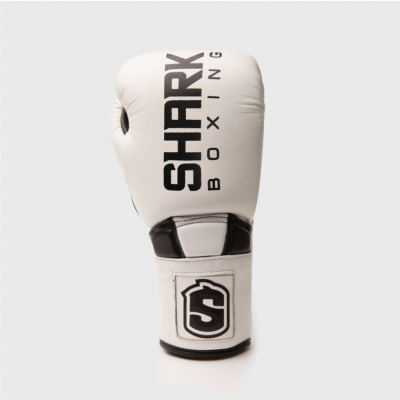 Shark Boxing Mod. F19 2.0 Laced Boxing Gloves Blanco-Negro