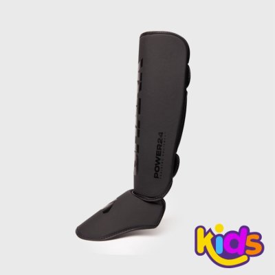 Shark Boxing Power 24 Kids Shinguards Noir-Noir