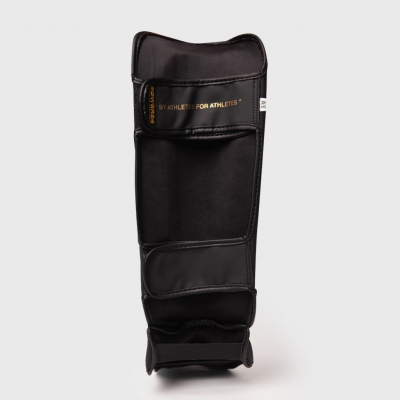 Shark Boxing Power 24 Shinguards Schwarz-Gold