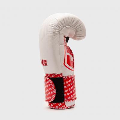 Shark Boxing X Fight4Life Boxing Glove Blanco-Rojo