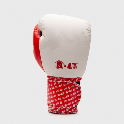 Shark Boxing X Fight4Life Boxing Glove Blanco-Rojo