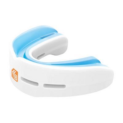 Shock Doctor Double Nano Fight Mouthguard Branco-Celeste