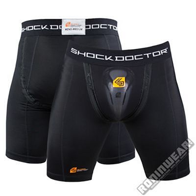 ShockDoctor Comp. Shorts + Bioflex Cup Preto