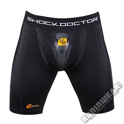 ShockDoctor Comp. Shorts + Bioflex Cup Noir