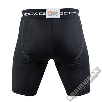 ShockDoctor Comp. Shorts + Bioflex Cup Svart