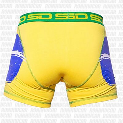 Smuggling Duds Brazilian Men Boxer Shorts Yellow-Blue
