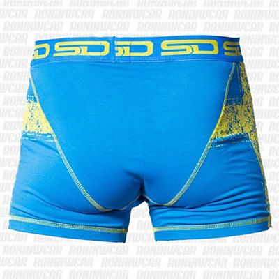 Smuggling Duds Swedish Men Boxer Shorts Celeste-Giallo