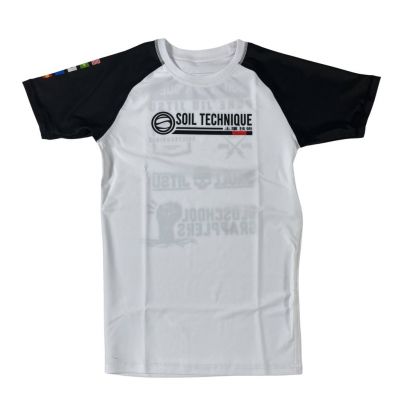 Soiltechnique Rashguard Logo Bianco-Nero