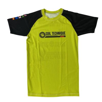 Soiltechnique Rashguard Logo Amarillo-Negro