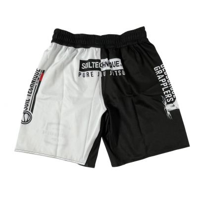 Soiltechnique Grappling Short Logo Bianco-Nero