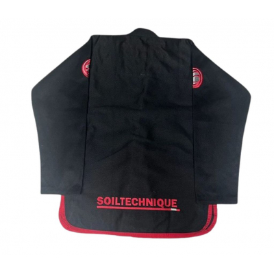 Soiltechnique Kimono Breather Jiu-Jitsu Negro-Rojo