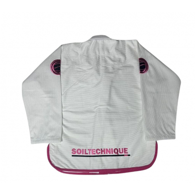 Soiltechnique Kimono Ladies  Breather Jiu-Jitsu Blanc-Rose