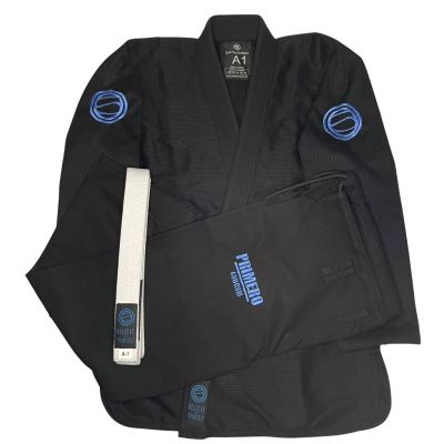 BJJ Gi Soiltechnique Primero 450GSM Nero-Celeste