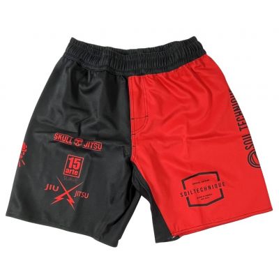 Soiltechnique Grappling Short Logo Rot-Schwarz