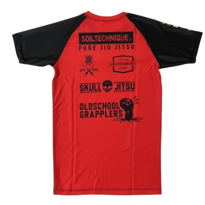 Soiltechnique Rashguard Logo Rot-Schwarz