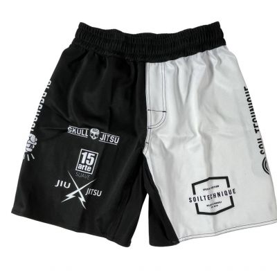 Soiltechnique Grappling Short Logo Bianco-Nero