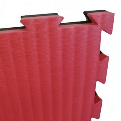 Sportief Tatami Puzzle Mat 4cm 1m2 Piece Nero-Rosso