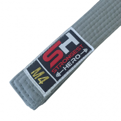 Strongest Hero Kids Bjj Belt Grau