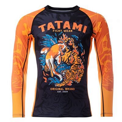 Tatami Balance Eco Tech Recycled Rash Guard Noir-Orange