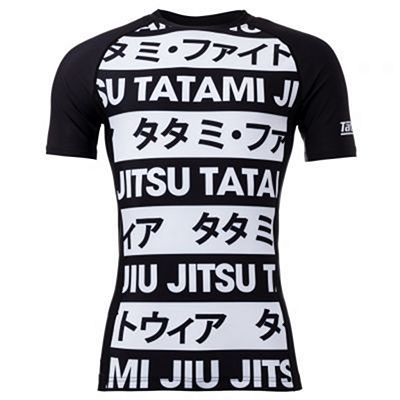 Tatami Banned Short Sleeve Rash Guard Noir-Blanc