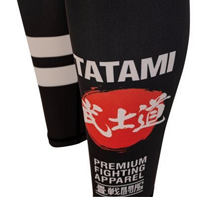 Tatami Bushido Black Grappling Spats Preto