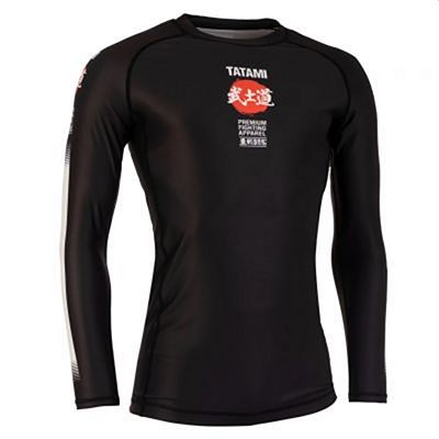 Tatami Bushido Black LS Rash Guard Preto